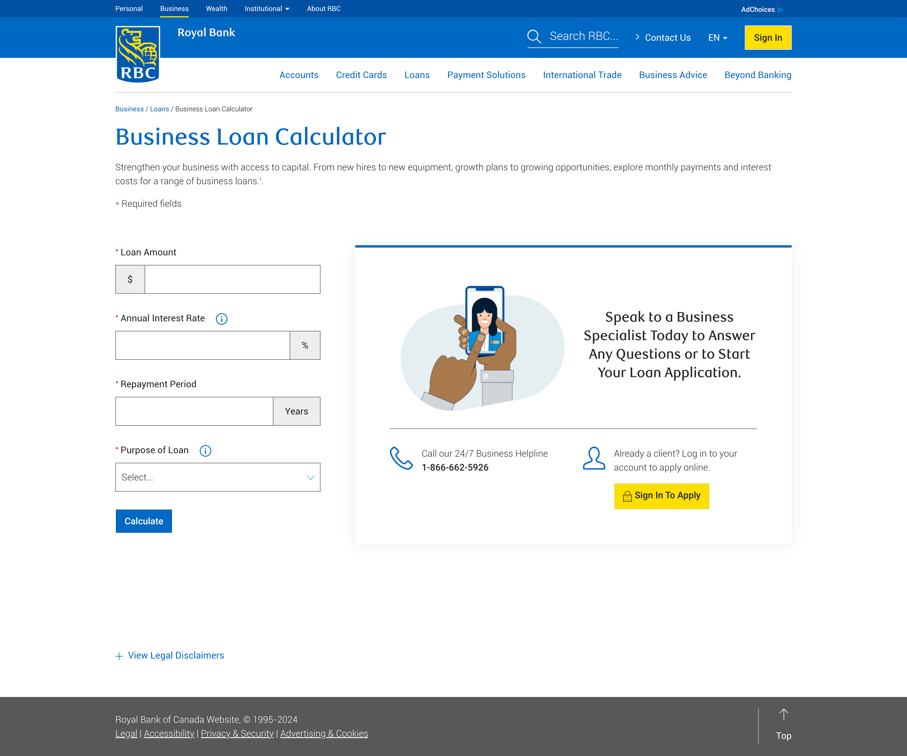 RBC Calculator